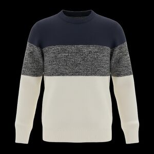 Men's Navy and Cream Sweater